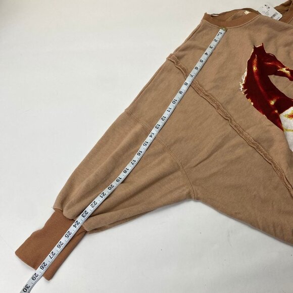 FREE PEOPLE Graphic Camden Mirrored Horses Sweater Size S NWT - Picture 7 of 7